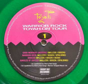 2LP Toyah: Warrior Rock - Toyah On Tour CLR | LTD