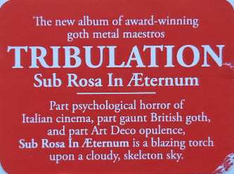 CD Tribulation: Sub Rosa in Æternum