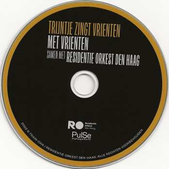 CD Trijntje Oosterhuis: Trijntje Zingt Vrienten Met Vrienten Samen Met Residentie Orkest Den Haag