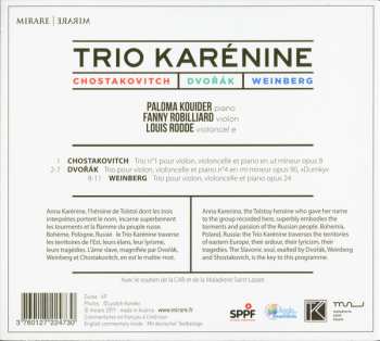 CD Trio Karénine: Chostakovitch, Dvořák, Weinberg