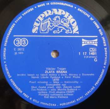 2LP Václav Trojan: Zlatá Brána
