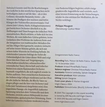 CD Robert Schumann: Cello Concerto | Schelomo | Kol Nidrei