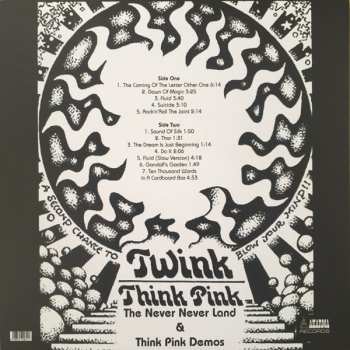 LP Twink: The Never Never Land & Think Pink Demos