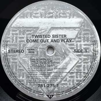 LP Twisted Sister: Come Out And Play