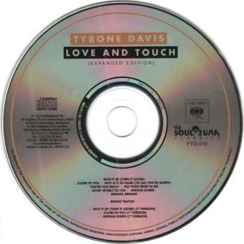 CD Tyrone Davis: Love And Touch
