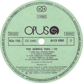 LP U2: The Joshua Tree