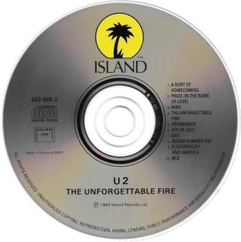 CD U2: The Unforgettable Fire