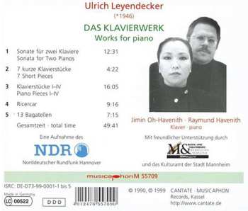 CD Raymund Havenith: Das Klavierwerk = Works For Piano