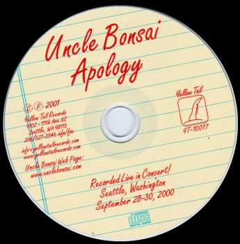 CD Uncle Bonsai: Apology