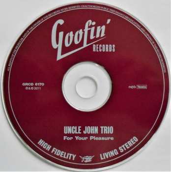 CD Uncle John Trio: For Your Pleasure