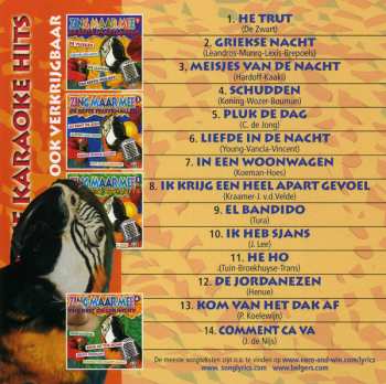 CD Unknown Artist: Zing Maar Mee - De Beste Hollandse Karaokehits Vol.5
