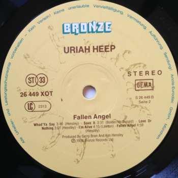 LP Uriah Heep: Fallen Angel