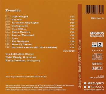 CD Urs Bollhalder Trio: Eventide DIGI