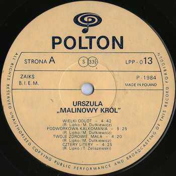 LP Urszula: Malinowy Król