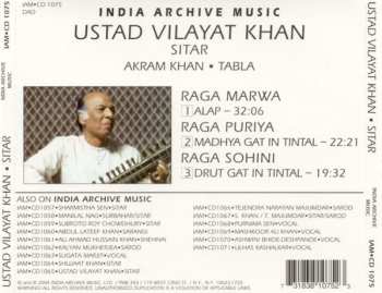 CD Vilayat Khan: Raga Marwa / Puriya / Sohini