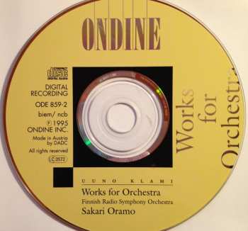 CD Sakari Oramo: Works For Orchestra
