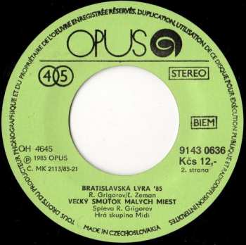 SP Vašo Patejdl: Chlapčenský Úsmev / Veľký Smútok Malých Miest