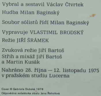 LP Václav Čtvrtek: O Makové Panence A Motýlu Emanuelovi