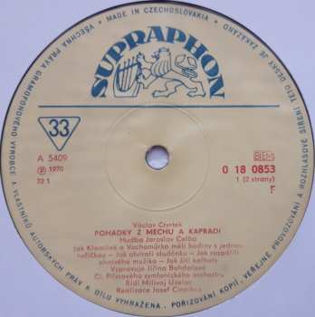 LP Václav Čtvrtek: Pohádky Z Mechu A Kapradí