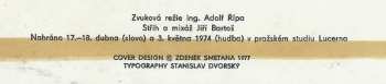 LP Václav Čtvrtek: Pohádky Z Pařezové Chaloupky Křemílka a Vochomůrky