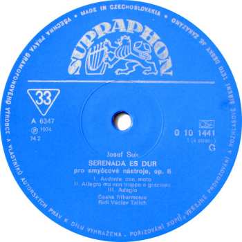 3LP/Zestaw pudełkowy Josef Suk: Talichovský Archiv (I.) - Skladby Josefa Suka