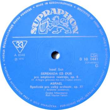 3LP/Zestaw pudełkowy Josef Suk: Talichovský Archiv (I.) - Skladby Josefa Suka