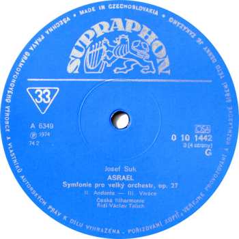 3LP/Zestaw pudełkowy Josef Suk: Talichovský Archiv (I.) - Skladby Josefa Suka