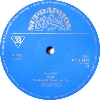 3LP/Zestaw pudełkowy Josef Suk: Talichovský Archiv (I.) - Skladby Josefa Suka