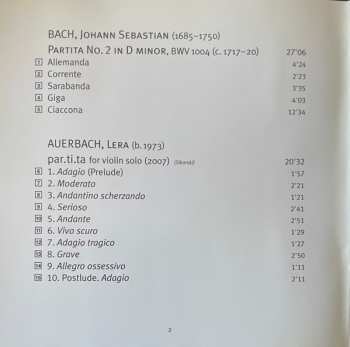 SACD Vadim Gluzman: Par.ti.ta - Bach - Ysaÿe - Auerbach