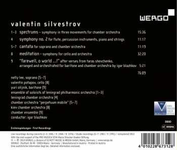 CD Valentin Silvestrov: Spectrums / Symphony no. 2 / Cantata / Meditation / Farewell, O World