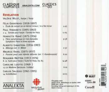 CD Valérie Milot: Revelation: Harp Recital / Récital De Harpe
