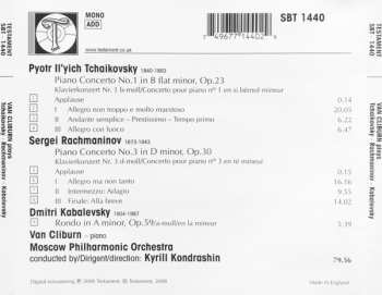 CD Kiril Kondrashin: Final Of The 1958 Tchaikovsky Competition • Previously Unpublished | Tchaikovsky Piano Concerto No.1 | Rachmaninov Piano Concerto No.3 | Kabalevsky Rondo