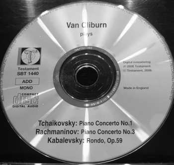 CD Kiril Kondrashin: Final Of The 1958 Tchaikovsky Competition • Previously Unpublished | Tchaikovsky Piano Concerto No.1 | Rachmaninov Piano Concerto No.3 | Kabalevsky Rondo