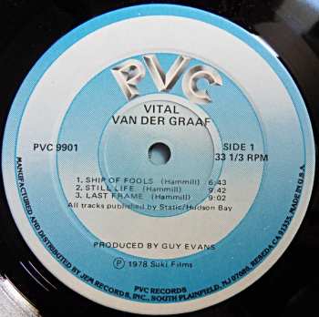 2LP Van Der Graaf Generator: Vital