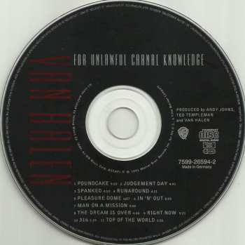 CD Van Halen: For Unlawful Carnal Knowledge