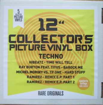 5LP/Zestaw pudełkowy Various: 12" Collector's Picture Vinyl Box Techno LTD | NUM | PIC