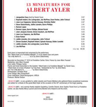 CD Various: 13 Miniatures For Albert Ayler