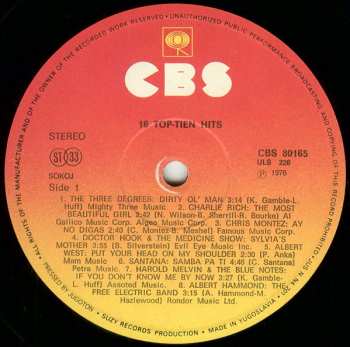 LP Various: 16 Top-Tien Hits!