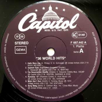 3LP/Zestaw pudełkowy Various: 36 World Hits