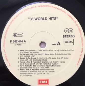 3LP/Zestaw pudełkowy Various: 36 World Hits