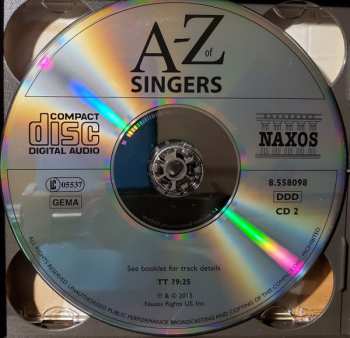 4CD/Zestaw pudełkowy Various: A-Z of Singers by David Patmore