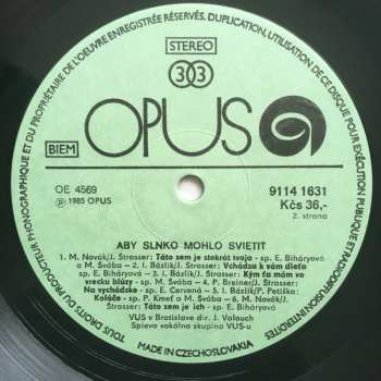 LP Various: Aby Slnko Mohlo Svietiť 