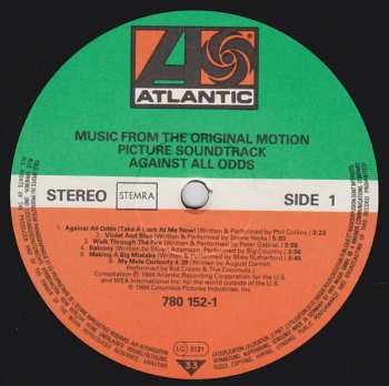 LP Various: Against All Odds - Music From The Original Motion Picture
