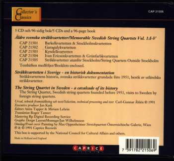 5CD/Zestaw pudełkowy Various: Äldre Svenska Stråkkvartetter = Memorable Swedish String Quartets