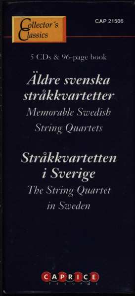 5CD/Zestaw pudełkowy Various: Äldre Svenska Stråkkvartetter = Memorable Swedish String Quartets