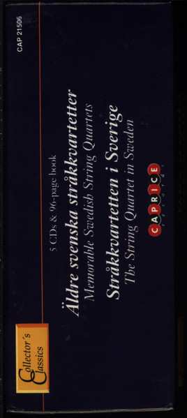 5CD/Zestaw pudełkowy Various: Äldre Svenska Stråkkvartetter = Memorable Swedish String Quartets