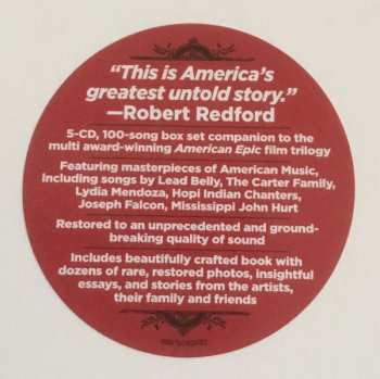 5CD/Zestaw pudełkowy Various: American Epic