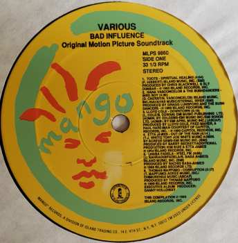 LP Various: Bad Influence (Original Motion Picture Soundtrack) LTD