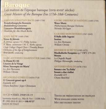 10CD/Zestaw pudełkowy Various: Baroque - Les Maîtres De L'Époque Baroque (XVII-XVIII siècle)