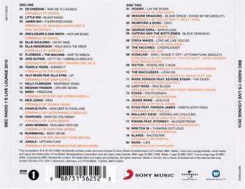 2CD Various: BBC Radio 1's Live Lounge 2015